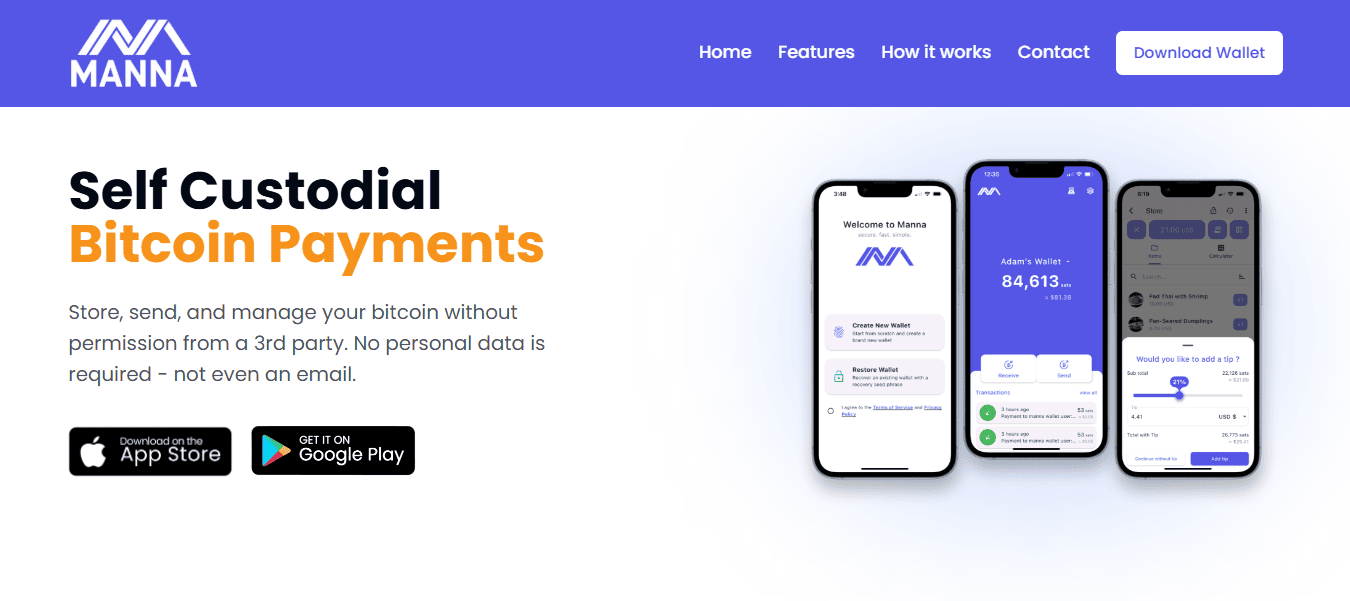 Manna Bitcoin Wallet